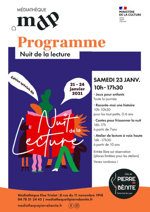 5° édition de la Nuit de la lecture - Maison du Peuple